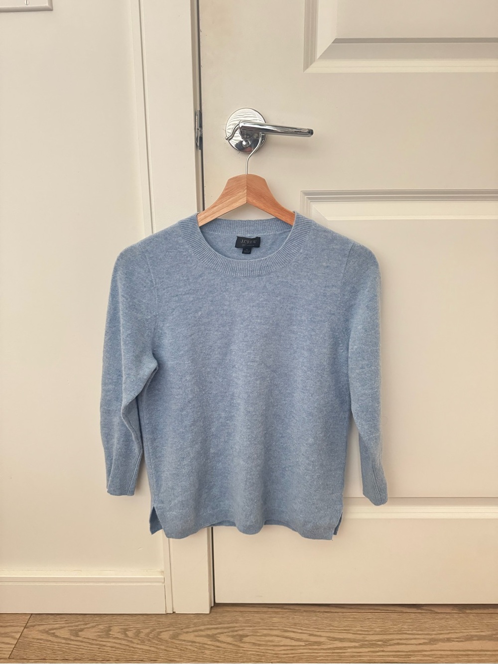 J. Crew | Three-quarter sleeve everyday cashmere crewneck sweater